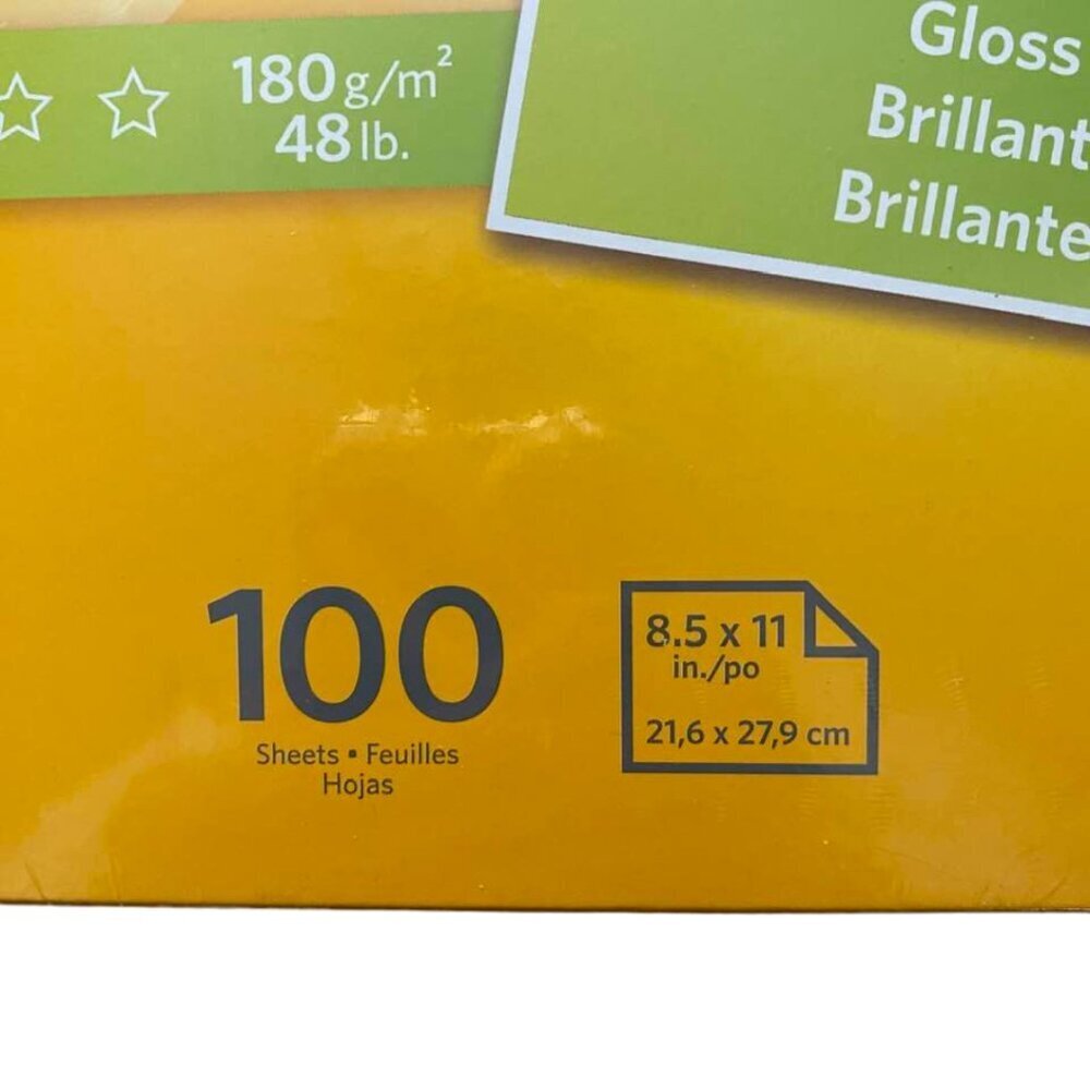 New Kodak Photo Paper - Gloss - 100 Sheets - 8 1/2 x 11 - Still in packaging - Picture 4 of 14